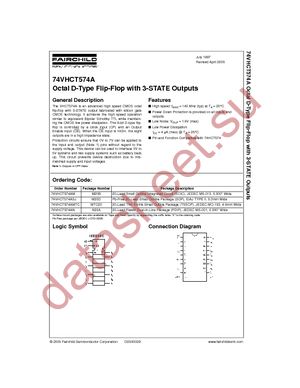 74VHCT574AMX datasheet  